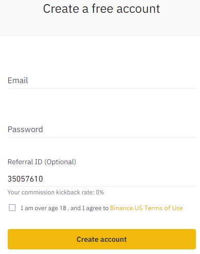 binance referral code pay forward